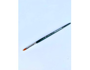 *Пензель середн.жорсткості ОВАЛЬНИЙ,волос синтетика руда іміт.колонка,Kreul ручка коротка синя №4