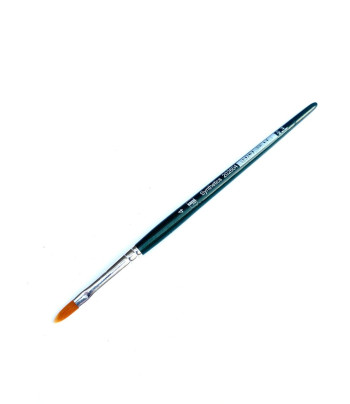 *Пензель із синтетики(імитац.колонка) ОВАЛЬНИЙ/ручка коротк.Kreul №4