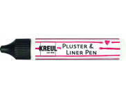 Контур универсальный опухающий (стирка до 40*С) (стирка до 40*С) "Pluster Liner Pen" Kreul 29мл БЕЛЫЙ