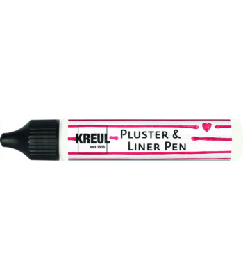 Контур универсальный опухающий (стирка до 40*С) (стирка до 40*С) "Pluster Liner Pen" Kreul 29мл БІЛИЙ