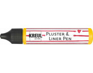 Контур универсальный опухающий (стирка до 40*С) "Pluster Liner Pen" Kreul 29мл ЖЕЛТЫЙ