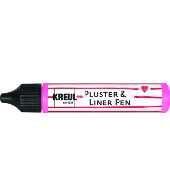 Контур универсальный опухающий (стирка до 40*С) "Pluster Liner Pen" Kreul 29мл РОЖЕВИЙ