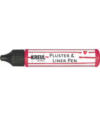 Контур универсальный опухающий (стирка до 40*С) "Pluster Liner Pen" Kreul 29мл МАЛИНОВЫЙ