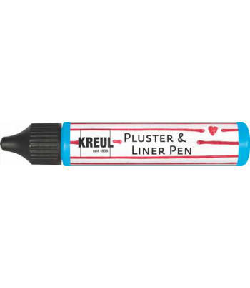 Контур универсальный опухающий (стирка до 40*С) "Pluster Liner Pen" Kreul 29мл БЛАКИТНИЙ