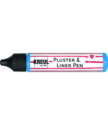 Контур универсальный опухающий (стирка до 40*С) "Pluster Liner Pen" Kreul 29мл СИНІЙ