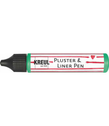 Контур универсальный опухающий (стирка до 40*С) "Pluster Liner Pen" Kreul 29мл ТРАВНЕВА ЗЕЛЕНЬ