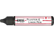Контур универсальный опухающий (стирка до 40*С) "Pluster Liner Pen" Kreul 29мл ЧОРНИЙ