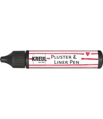 Контур универсальный опухающий (стирка до 40*С) "Pluster Liner Pen" Kreul 29мл ЧОРНИЙ