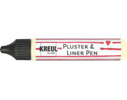 Контур универсальный опухающий (стирка до 40*С) "Pluster Liner Pen" Kreul 29мл ЛЮМИНИСЦЕНТНЫЙ