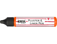 Контур универсальный опухающий (стирка до 40*С) "Pluster Liner Pen" Kreul 29мл ФЛЮОР ОРАНЖЕВЫЙ