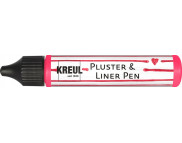 Контур универсальный опухающий (стирка до 40*С) "Pluster Liner Pen" Kreul 29мл ФЛЮОР РОЖЕВИЙ