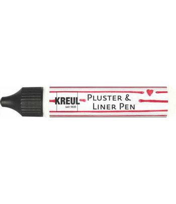 Контур универсальный опухающий (стирка до 40*С) "Pluster Liner Pen" Kreul 29мл БІЛИЙ ХЛОПОК