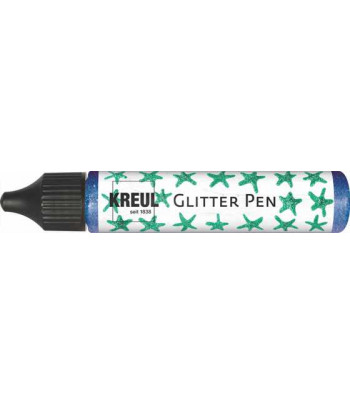 Контур универсальный с глиттером (стирка до 40*С) "Glitter Pen" Kreul 29мл БЛАКИТНИЙ