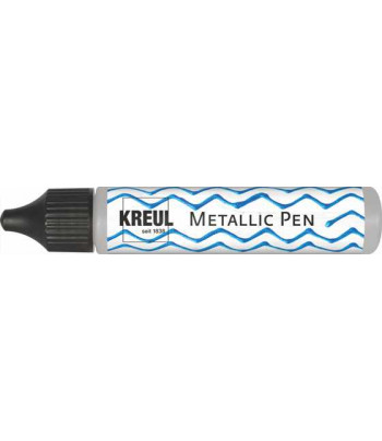 Контур универсальный МЕТАЛІК (стирка до 40*С) "Metallc Pen" Kreul 29мл СРІБЛО