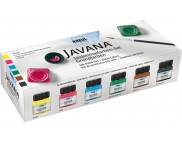 Набор красок по шелку Javana  (6цв х20мл +гутта20мл+кисть+шаблон)
