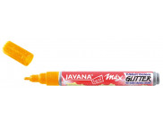 СНЯТЫ С ПР-ВА,Маркер по світлим та темним тканинам (2-4 мм) JavanaTex Glitter (прання 40*) ЖОВТИЙ
