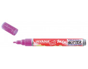 Маркер по світлим та темним тканинам (2-4 мм) JavanaTex Glitter (прання 40*) РОЖЕВИЙ