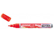 Маркер по світлим та темним тканинам (2-4 мм) JavanaTex Glitter (прання 40*) ЧЕРВОНИЙ