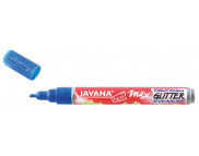 Маркер по світлим та темним тканинам (2-4 мм) JavanaTex Glitter (прання 40*) СИНІЙ