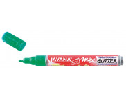 Маркер по світлим та темним тканинам (2-4 мм) JavanaTex Glitter (прання 40*) ЗЕЛЕНИЙ