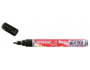 Маркер по світлим та темним тканинам (2-4 мм) JavanaTex Glitter (прання 40*) ЧОРНИЙ