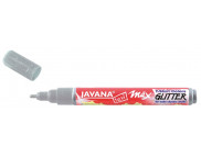 Маркер по світлим та темним тканинам (2-4 мм) JavanaTex Glitter (прання 40*) СРІБЛО