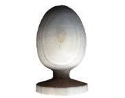 Яйце на підставці дерево (бук) різносортні близько h60мм