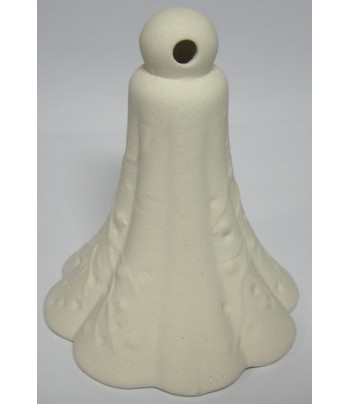 Колокольчик фигурный(без язычка) керамічний білий для декорування  d70мм h85мм