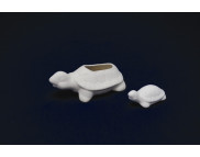 Черепашка керамічна біла для декорування L55мм