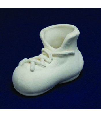 Ботинок со шнуровкой керамічний білий для декорування L90мм