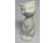 Кошечка керамічна біла для декорування b40мм h105мм
