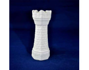 Шахматная фигура "Ладья" керамическая біла для декорирования h120мм