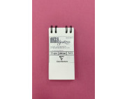 Блокнот(спіраль) д/акв.200гр ввертик.б/обкл.на підклпдці.25арк.5х10см