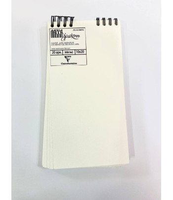 Блокнот(спіраль) д/акв.300гр ввертик.б/обкл.на підклпдці.20арк.10х20см