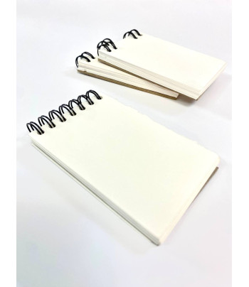 Блокнот(спіраль) д/акв.300гр ввертик.б/обкл.на підклпдці.15арк.6х10см