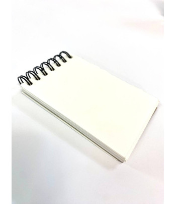 Блокнот(спіраль) д/акв.300гр ввертик.б/обкл.на підклпдці.15арк.6х10см