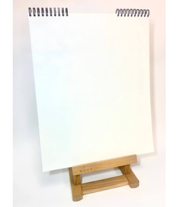 Блокнот(спіраль) д/начерків 70гр вертик.б/обкл.на підкладці 20арк.29х35см КРАФТ БІЛИЙ