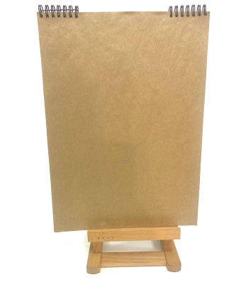 Блокнот(спіраль) д/начерків 70гр вертик.б/обкл.на підкладці 20арк.25,5хх35см КРАФТ