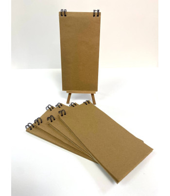 Блокнот(спіраль) д/начерків 70гр вертик.б/обкл.на підклпдці.20арк.10х20 КРАФТ