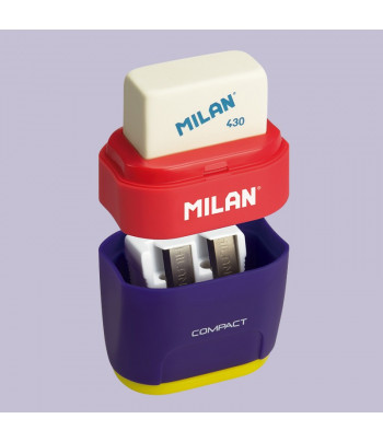 Гумка+точилка подвійна "Compact Mix"Milan