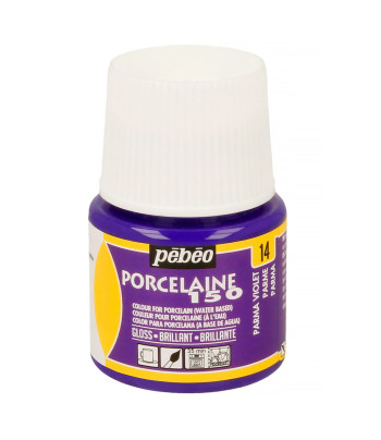 Фарба по порцеляні та кераміці на водн.осн.(випал 150*С) "Porcelaine" Pebeo 45мл ФІОЛЕТОВИЙ ПАРМСЬКИЙ