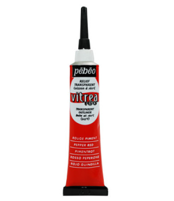 Контур по склу на водній основі (обжиг 160*)Vitrea 160 Pebeo 20мл ПЕРЕЦЬ ЧЕРВОНИЙ