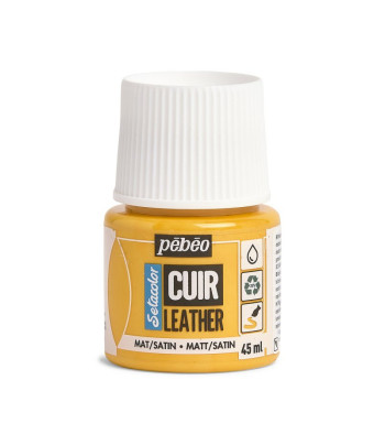 Фарба на водн.осн. д/шкіри та шкірозамін.Setacolor Cuir Pebeo 45мл ЖОВТИЙ СОНЯШНИК
