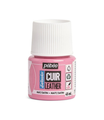 Фарба на водн.осн. д/шкіри та шкірозамін.Setacolor Cuir Pebeo 45мл РОЖЕВІ ЦУКЕРКИ