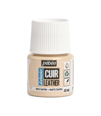 Фарба на водн.осн. д/шкіри та шкірозамін.Setacolor Cuir Pebeo 45мл РОЖЕВО-БЕЖЕВИЙ