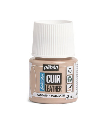 Фарба на водн.осн. д/шкіри та шкірозамін.Setacolor Cuir Pebeo 45мл ТАУПОВИЙ