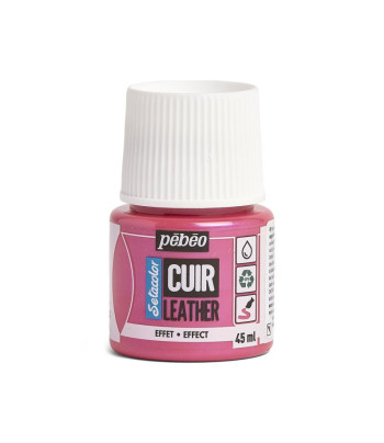 Фарба на водн.осн. д/шкіри та шкірозамін.Setacolor Cuir Pebeo 45мл Дуохром РОЖЕВО-СИНІЙ