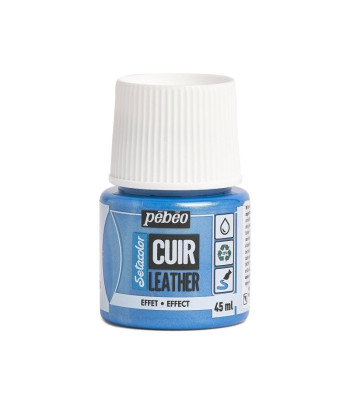 Фарба на водн.осн. д/шкіри та шкірозамін.Setacolor Cuir Pebeo 45мл Дуохром СИНЬО-ЗЕЛЕНИЙ