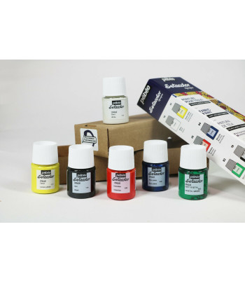 Набір фарб по світл.и темн.тканинах "Открытие" Setacolor Opaque Pebeo у картон.кор.6x20мл