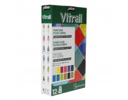 Набір фарб по склу та металу "Vitrail Исследование" Pebeo 12х20мл
